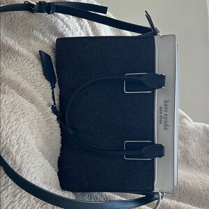 Kate Spade Navy and Gray Satchel
